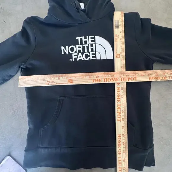 The North Face Hoodie Sweatshirt Womens Small Black Fleece Kangaroo Pocket - Picture 4 of 10